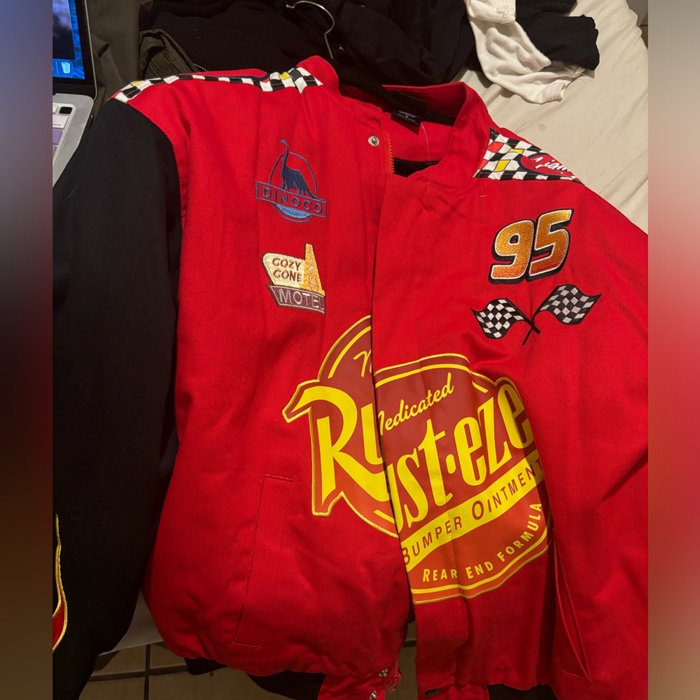 Box lunch jacket Disney Lightning mcqueen